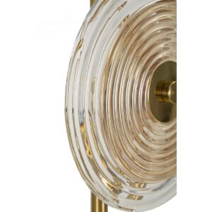 Mauro Ferretti stolní lampa Benátky E14 Ø 25x63 cm zlatá přírodní hnědá
