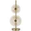 Mauro Ferretti stolní lampa Benátky E14 Ø 25x63 cm zlatá přírodní hnědá