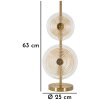 Mauro Ferretti stolní lampa Benátky E14 Ø 25x63 cm zlatá přírodní hnědá