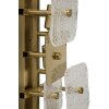 Mauro Ferretti nástěnné svítidlo Glassy E14 24x13x76 cm zlatá přírodní
