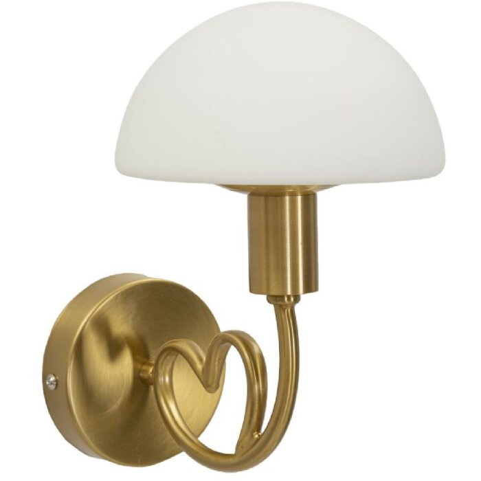 Mauro Ferretti Nástěnná lampa Lovy E14 23x15x22 cm zlatá bílá
