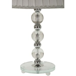 Mauro Ferretti stolní lampa Tolly E27 Ø 30x48 cm stříbrná