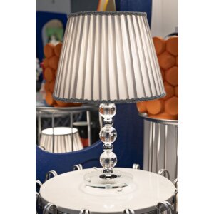 Mauro Ferretti stolní lampa Tolly E27 Ø 30x48 cm stříbrná