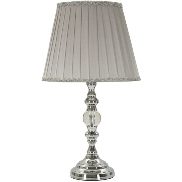 Mauro Ferretti stolní lampa Tilly E27 Ø 25x46 cm stříbrná