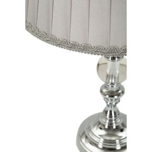 Mauro Ferretti stolní lampa Tilly E27 Ø 25x46 cm stříbrná