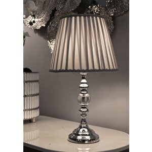 Mauro Ferretti stolní lampa Tilly E27 Ø 25x46 cm stříbrná