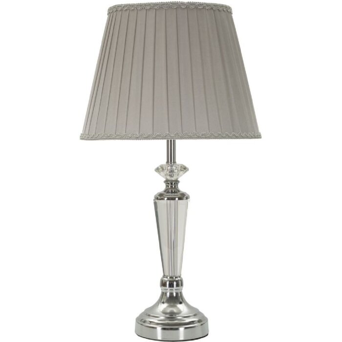 Mauro Ferretti stolní lampa stříbrná E27 Ø 30x56 cm