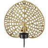 Mauro Ferretti Nástěnný svícen Lotus 20x8x22,2 cm zlatá černá