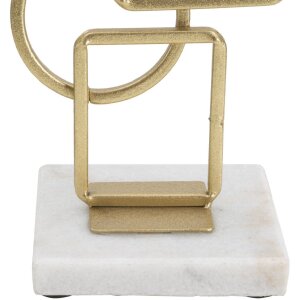 Mauro Ferretti Svícen Marie 13x10x31,5 cm zlatá bílá