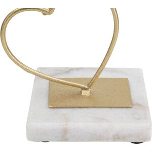 Mauro Ferretti Svícen Srdce 14,5x10x32,5 cm zlatá bílá