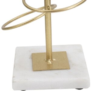 Mauro Ferretti Svícen Prsteny 14x13x50,5 cm zlatá bílá
