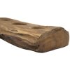 Mauro Ferretti Svícen Teak pro 4 svíčky 51x14x6 cm hnědý