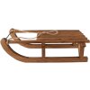 Clayre & Eef 5H0717 Dekorativní sáně dřevěné hnědé 62x31x20 cm Retro Vintage styl