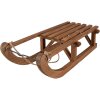 Clayre & Eef 5H0717 Dekorativní sáně dřevěné hnědé 62x31x20 cm Retro Vintage styl