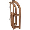 Clayre & Eef 5H0717 Dekorativní sáně dřevěné hnědé 62x31x20 cm Retro Vintage styl