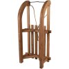 Clayre & Eef 5H0717 Dekorativní sáně dřevěné hnědé 62x31x20 cm Retro Vintage styl