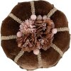 Clayre & Eef Dekorace dort hnědo-zlatá Ø15x10 cm