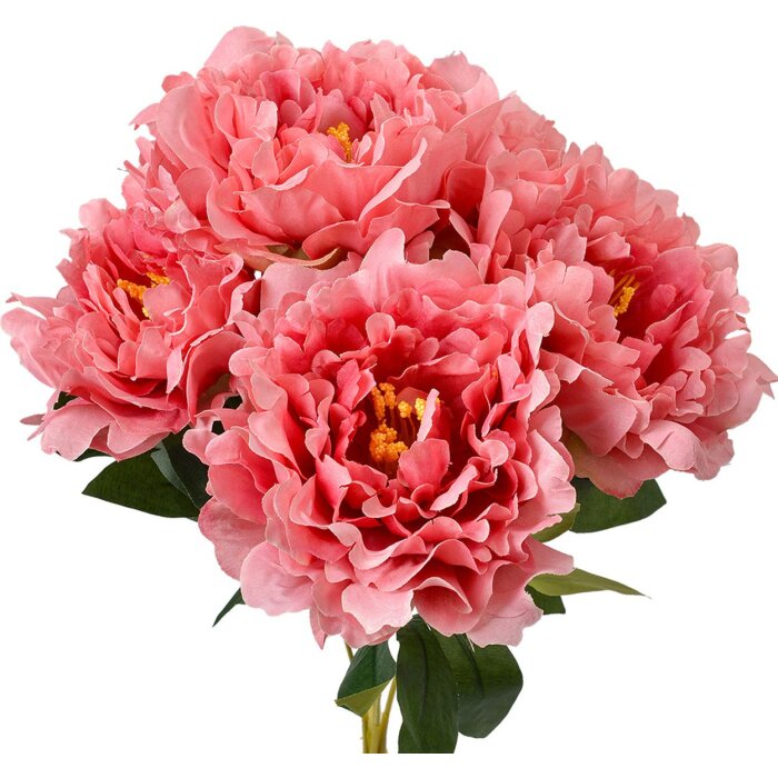 Clayre & Eef 6PL0374 Umělá květina růžová 40 cm Dekorativní květina plastová