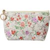 Juleeze JZTB0086 Toaletní taška béžová růžová 21x5x13 cm PU květinový vzor