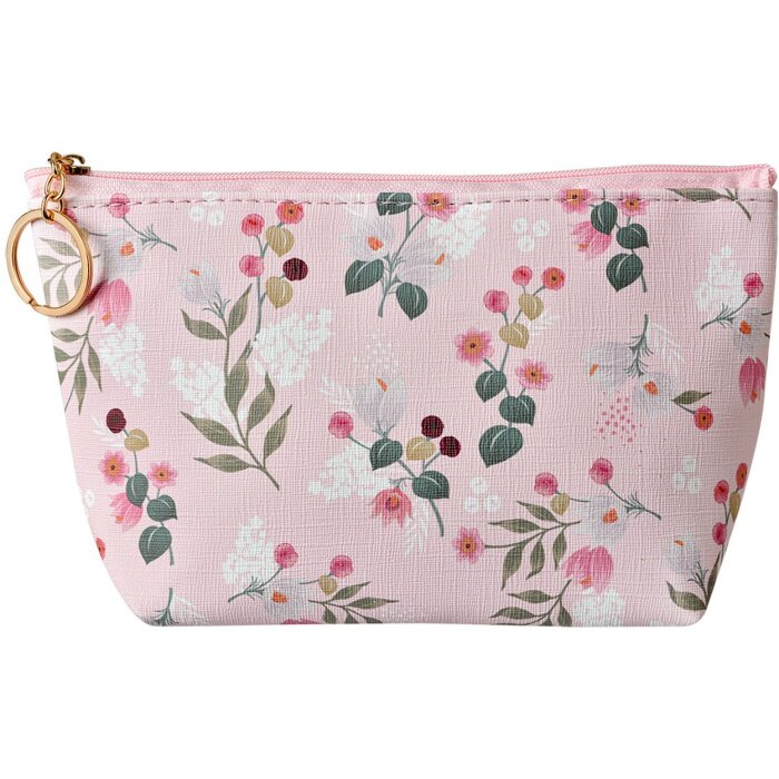 Juleeze JZTB0087 Toaletní taška růžová s květinovým vzorem 21x5x13cm PU