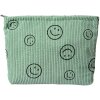 Juleeze JZTB0089 Toaletní taška Smiley Green 27x5x17 cm Šňůra s PVC podšívkou