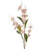 Clayre & Eef 5PL0164P Dekorativní větev s květy růžová 80 cm
