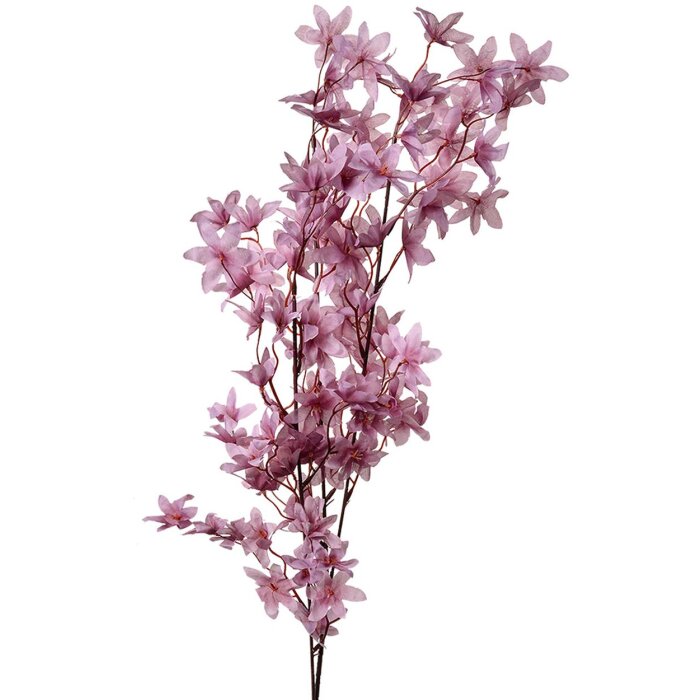 Clayre & Eef dekorativní větve květiny fialové 110 cm plastové