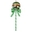 Clayre & Eef Vánoční visačka Lollipop Ø9x25cm Zelená Červená Plastová