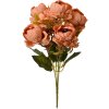 Clayre & Eef 6PL0381O Umělý květ oranžový 34 cm pivoňka plastová