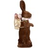 Clayre & Eef Dekorativní králík hnědý 22x9x52 cm Velikonoční figurka ve venkovském stylu