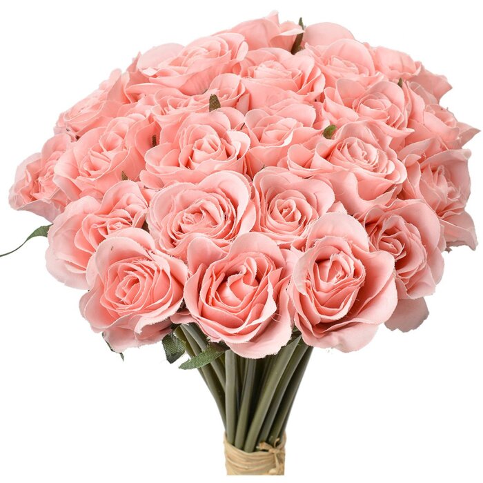 Clayre & Eef Rose Bouquet Umělé růžové 24 květin 20x16x30 cm
