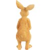 Clayre & Eef dekorativní figurka králíka s mládětem hnědá 4x4x8 cm venkovský styl
