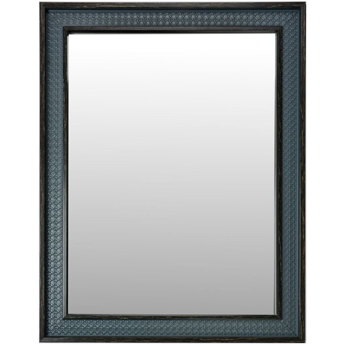 Clayre & Eef 62S323 Zrcadlo šedomodré 36x2x46 cm venkovský styl