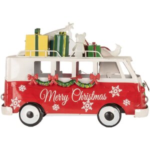 Clayre & Eef 6Y5855 Model Bus LED Red White 31x15x21 cm Na baterie