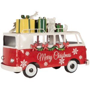 Clayre & Eef 6Y5855 Model Bus LED Red White 31x15x21 cm Na baterie