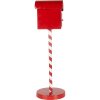 Clayre & Eef Letterbox Letters to Santa Red Ø15x50cm Country Style Metal