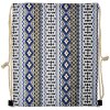 Juleeze JZBG0308 Batoh White Blue 34x1x43 cm Ethno Design Drawstring
