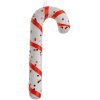 Clayre & Eef 66176 Dekorace přívěsek Candy Cane 7x2x17 cm bílá červená