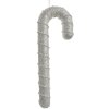 Clayre & Eef 66184 Candy Cane Přívěsek bílý 12x4x33 cm Plastové třpytky