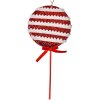Clayre & Eef Vánoční dekorace Lollipop Red White 14x4x30 cm