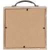 Clayre & Eef 65878 Pokladnička bílá 15x8x18 cm venkovský styl MDF sklo