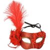 Clayre & Eef 66188 Maska Red Gold 23x10x22 cm Polyesterová maska Míč