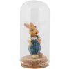 Clayre & Eef Skleněný zvonek Ø5x10cm Průhledný s korkovým dnem Deco