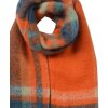 Juleeze JZSC0820O Šála oranžová kostkovaná 35x212 cm Dámský doplněk