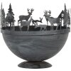 Clayre & Eef 6Y5787 Dekorativní miska sada 2 ks šedá Ø 19x17 Ø 13x14 cm