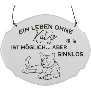 Clayre & Eef 6Y5685 Nápis A life without a cat...