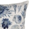 Clayre & Eef KT021.401 Povlak na polštář 45x45 cm Bílá Modrá Vintage Flowers