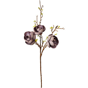 Clayre & Eef 5PL0169BL Dekorativní větev fialově hnědá 106 cm plastová