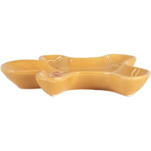 Clayre & Eef 6CE2134 Mísa Perníkový muž hnědá 14x16x2 cm venkovský styl