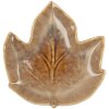 Clayre & Eef 6CE2150 Mísa Leaf Brown Ceramic 14x13x2 cm Botanical